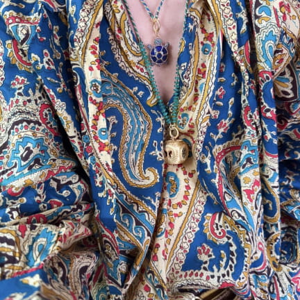 LA TORTUE CAROLINE en Haute Fantaisie (Lapis lazuli)