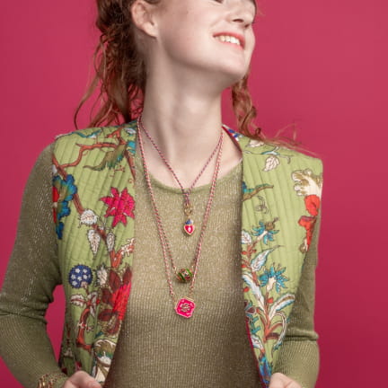 MOTEE GOURMANDISE (Email violet et bleu nuit)