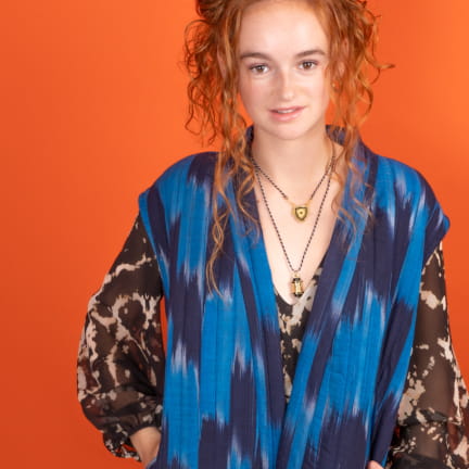 MOT DE PASSE (onyx noir et lien en soie)