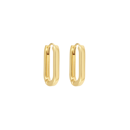 PAIRE DE BOUCLES D'OREILLE TOTEM ALLONGE