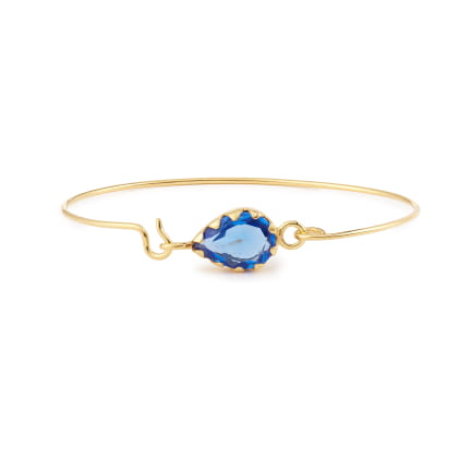 BRACELET APOLLONIA CRISTAL BLEU VIF