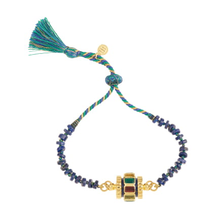 BRACELET TOURBILLON LAPIS LAZULI ET MULTICOLORE