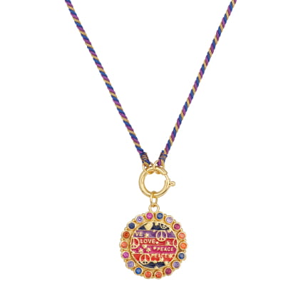 PEACE AND LOVE MULTICOLORE (violet))