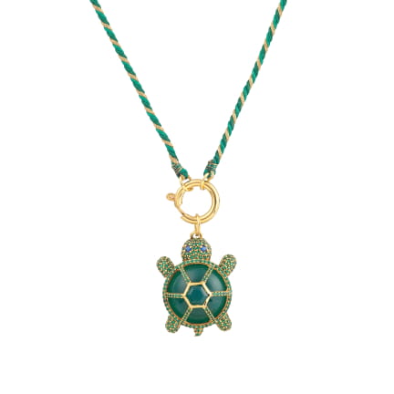 LA TORTUE CAROLINE en Haute Fantaisie (Onyx vert)