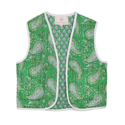 GILET MATELASSE VERT
