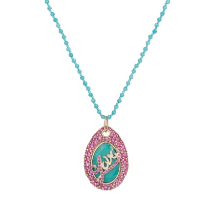 GRAND AMOUR PINK AND TURQUOISE