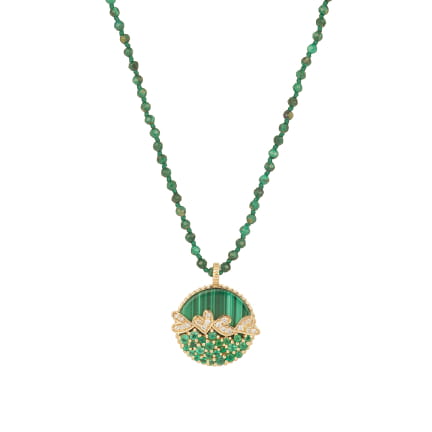 VAGUE D'AMOUR Malachite et émeraudes