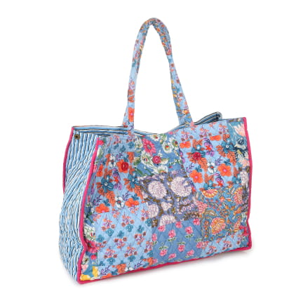 CABAS PATCHWORK BLUE