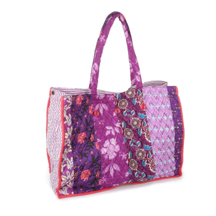 CABAS PATCHWORK PURPLE