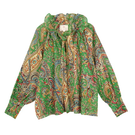 BLOUSE TOURBILLON VERTE