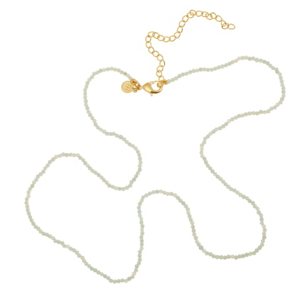 CHAINE EN PIERRES (AMAZONITE) 46 cm