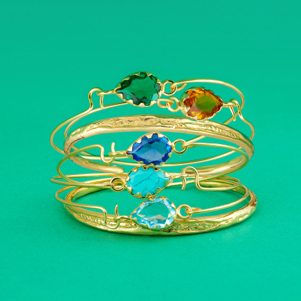 BRACELET APOLLONIA CRISTAL BLEU CLAIR