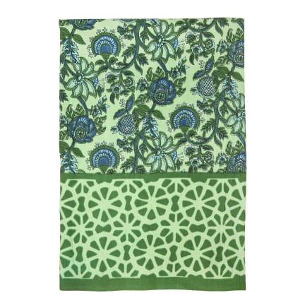 Nappe Floral fondu vert