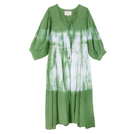 ROBE TIE AND DYE VERTE