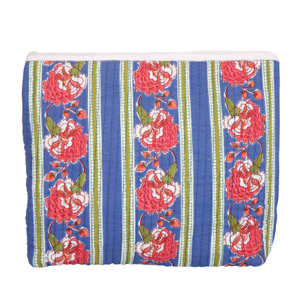 GRANDE TROUSSE FLOWERS STRIPES