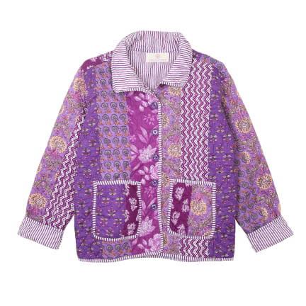 VESTE PATCHWORK PURPLE