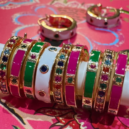 MONO BOUCLE D'OREILLE TOTEM SMALL VERTE