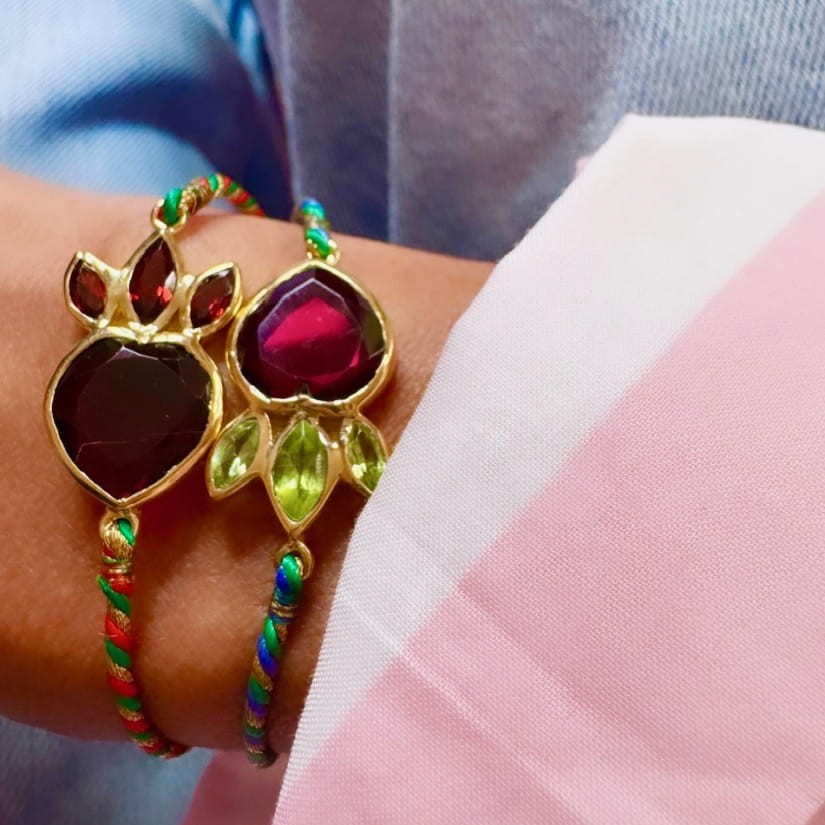 BRACELET AMOUR (Bleu et vert)