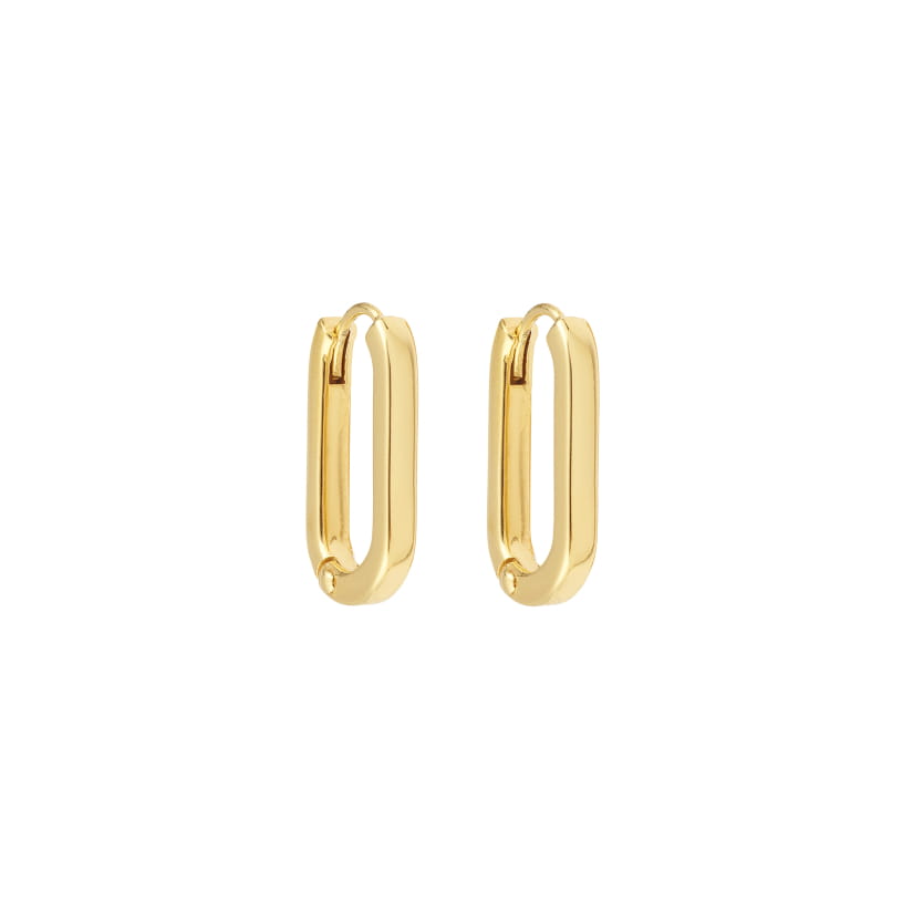 PAIRE DE BOUCLES D'OREILLE TOTEM ALLONGE