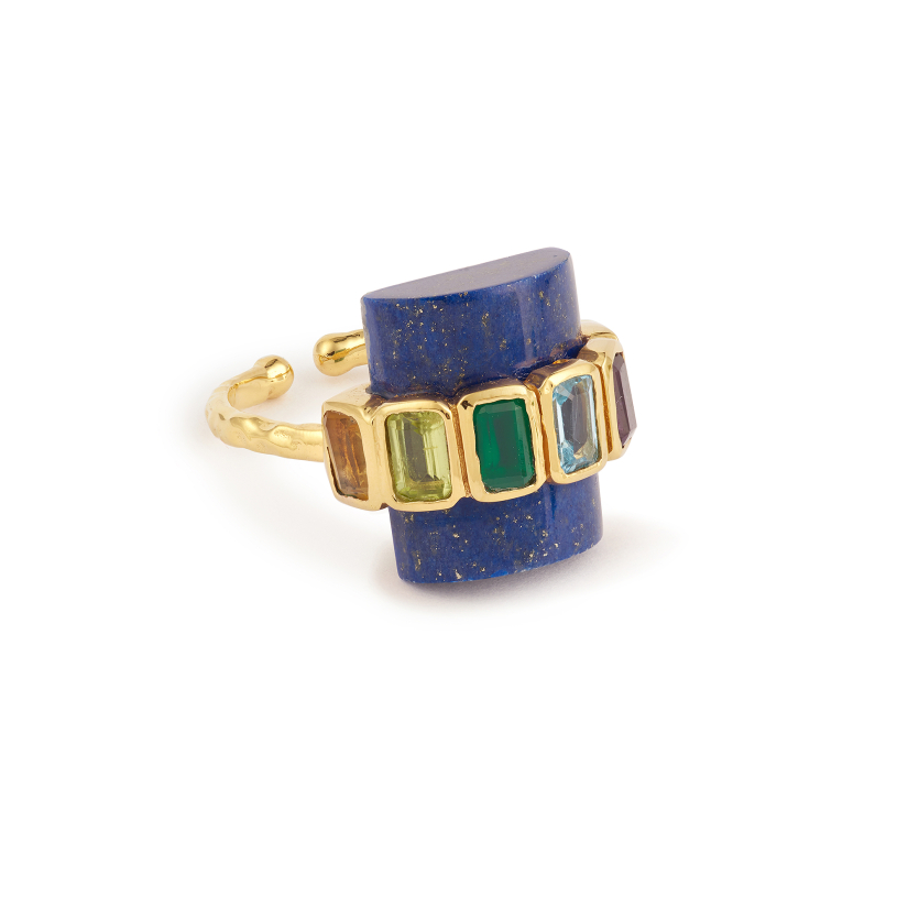 BAGUE SURYA 1 RANG LAPIS LAZULI