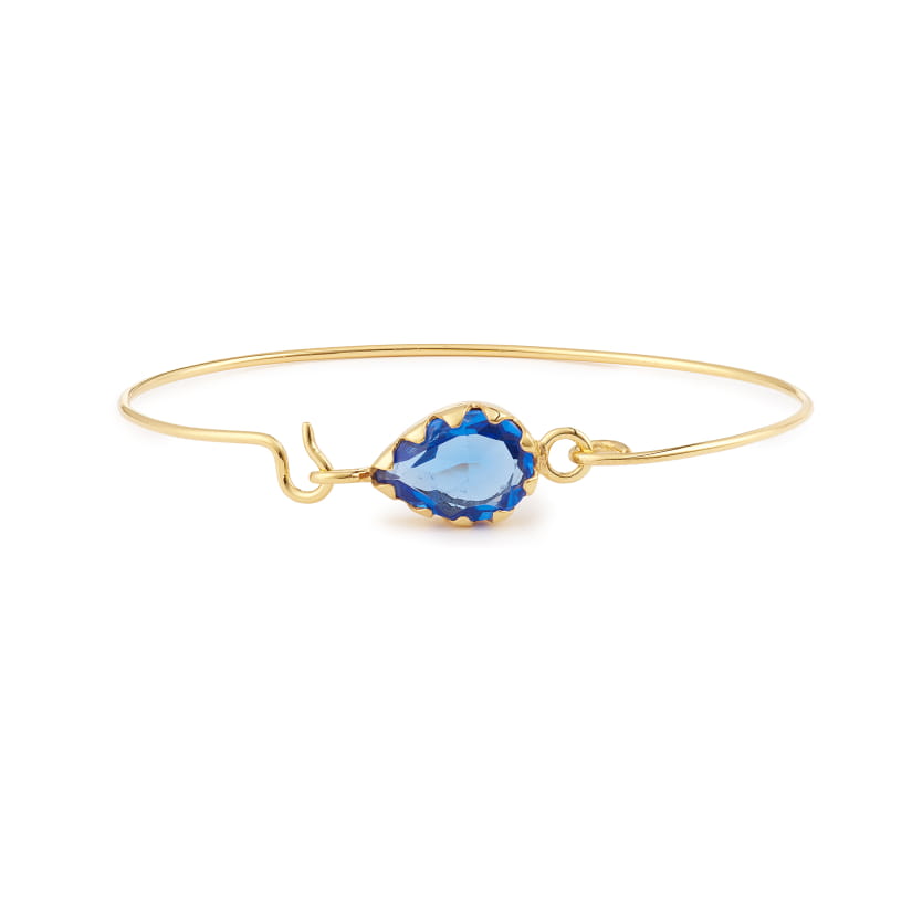 BRACELET APOLLONIA CRISTAL BLEU VIF