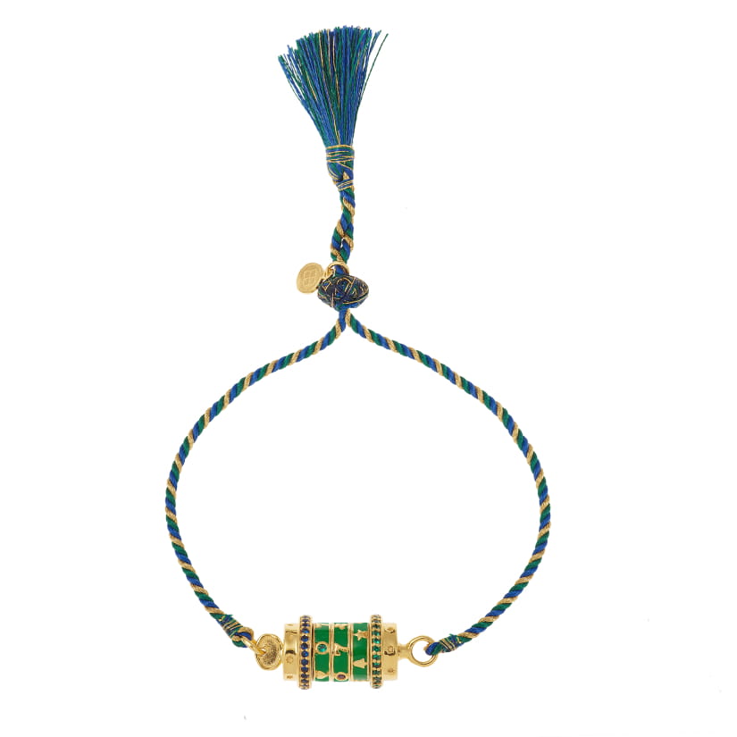 MOT DE PASSE bracelet JACKPOT émail vert