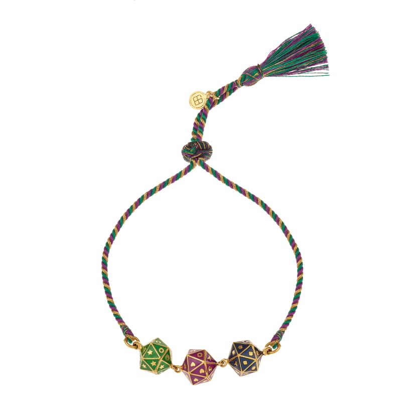 TWELVE bracelet (bleu, violet, vert)