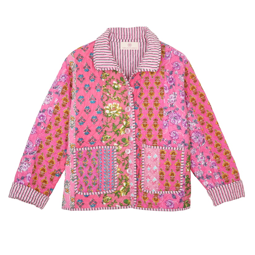 VESTE PATCHWORK PINK