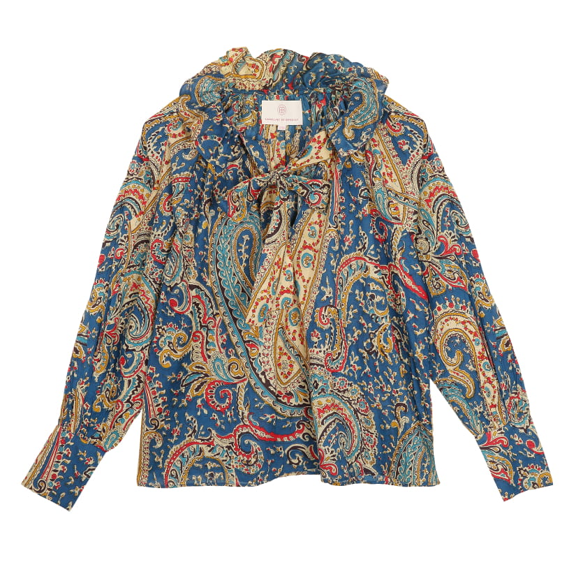BLOUSE TOURBILLON BLEUE