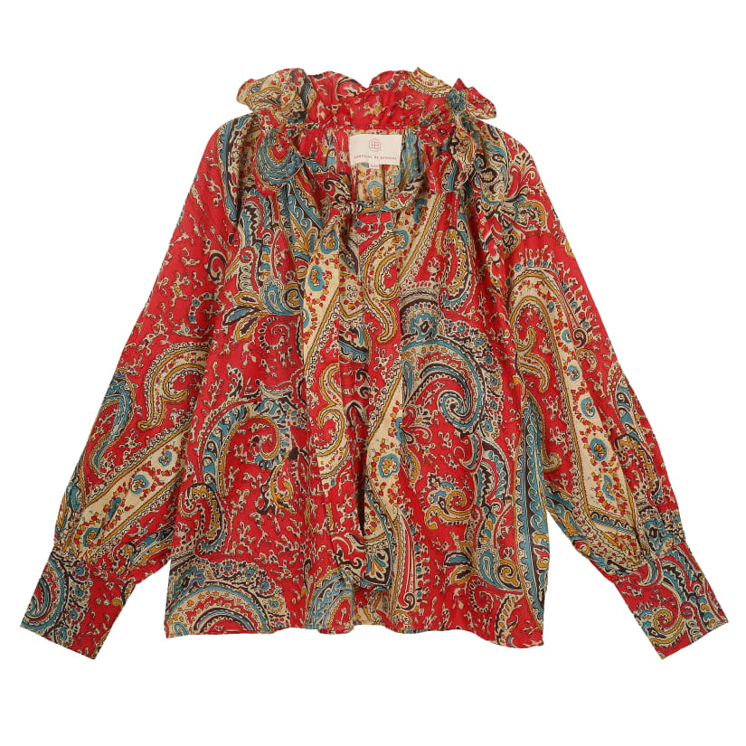 BLOUSE TOURBILLON ROUGE