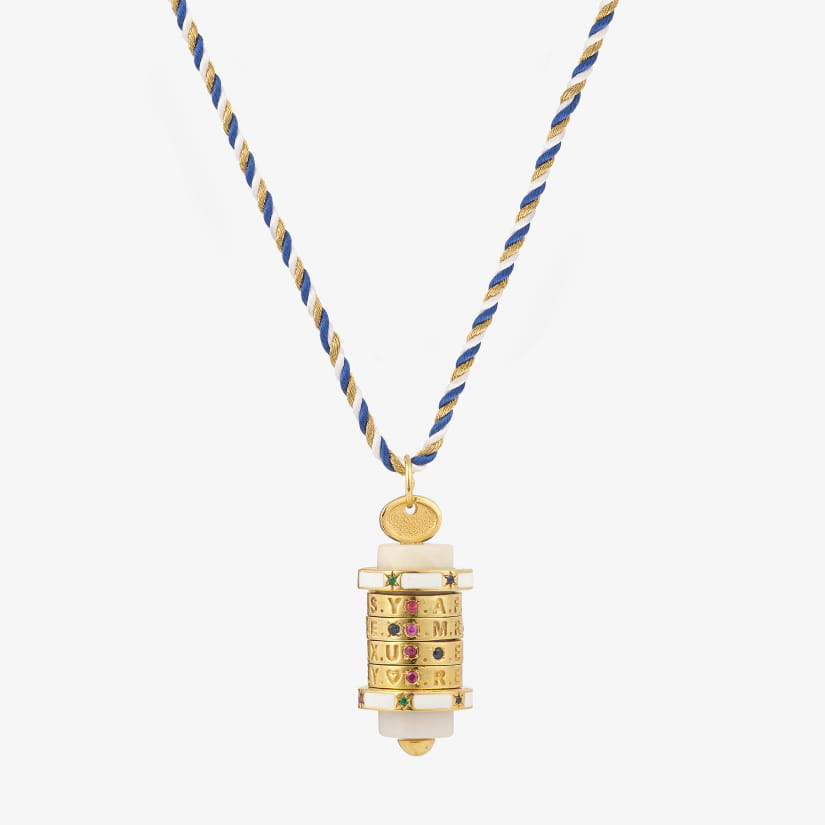 MOT DE PASSE AGATE BLANCHE (émail blanc)