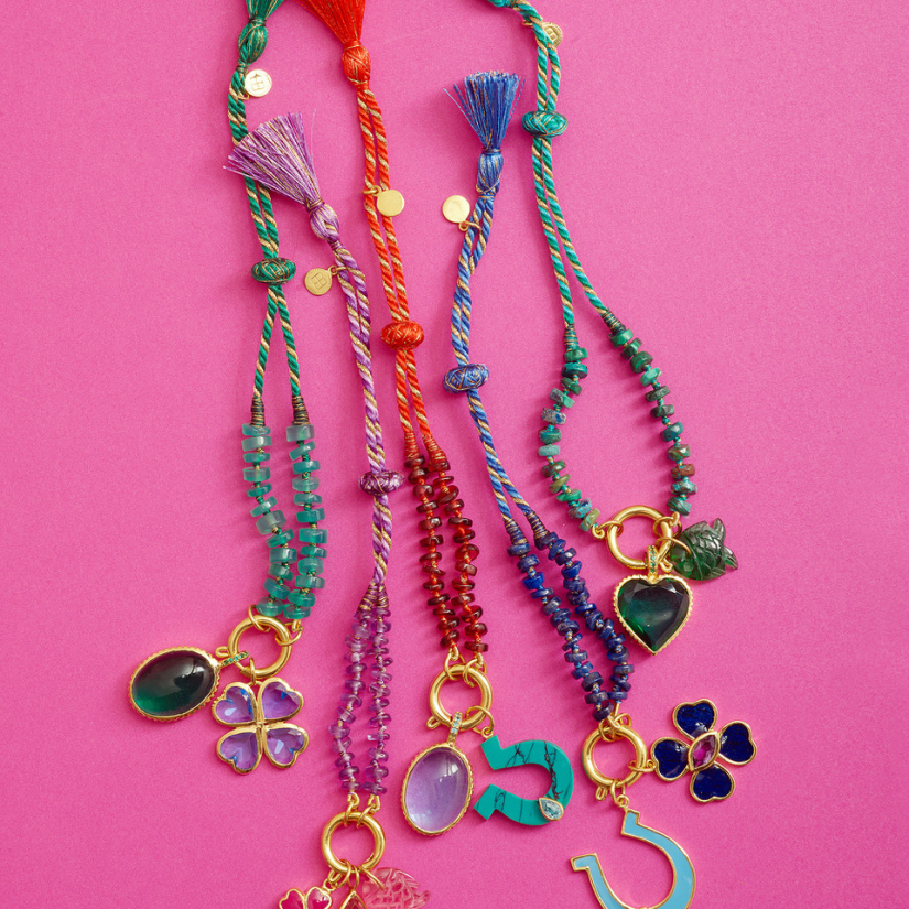 PENDENTIF TREFLE CRISTAL BLEU LAGON