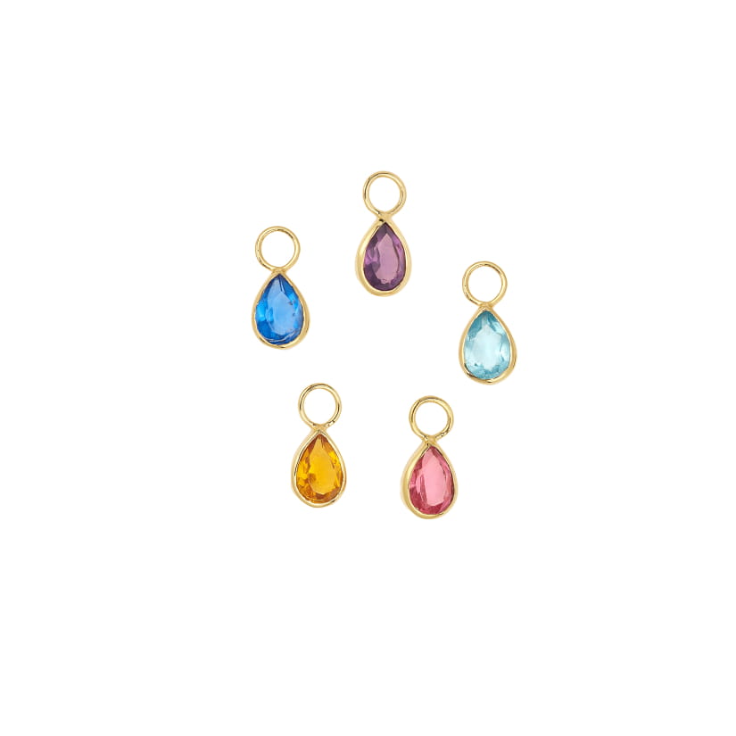 CHARM VIOLET POUR BOUCLE D'OREILLE