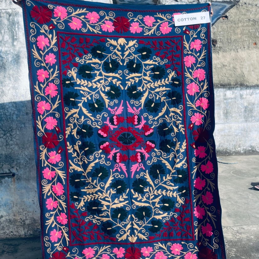 COUVRE-LIT/PLAID COTON NUMERO 27