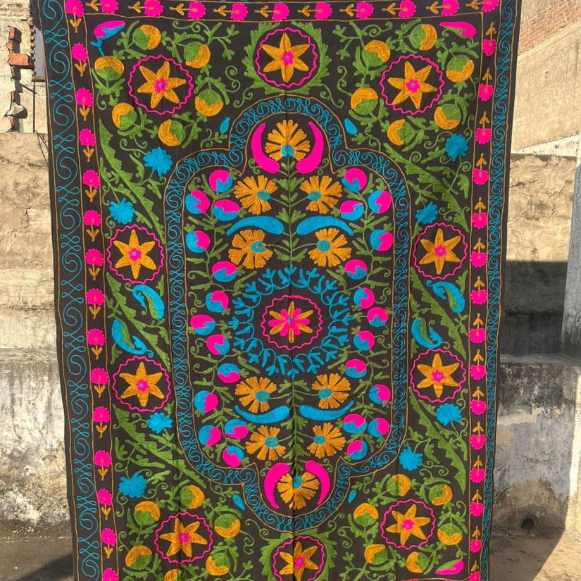 COUVRE-LIT/PLAID COTON NUMERO 83