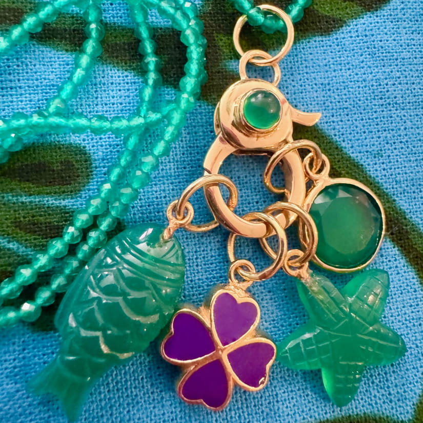 CHARM ETOILE DE MER ONYX VERT