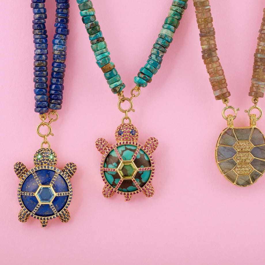 LA TORTUE CAROLINE (Lapis Lazuli)