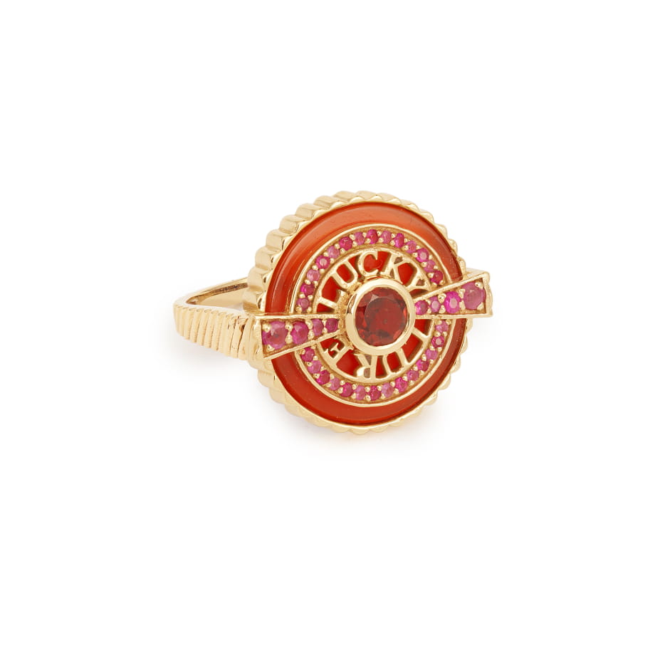 BAGUE LUCKY LURE Cornaline