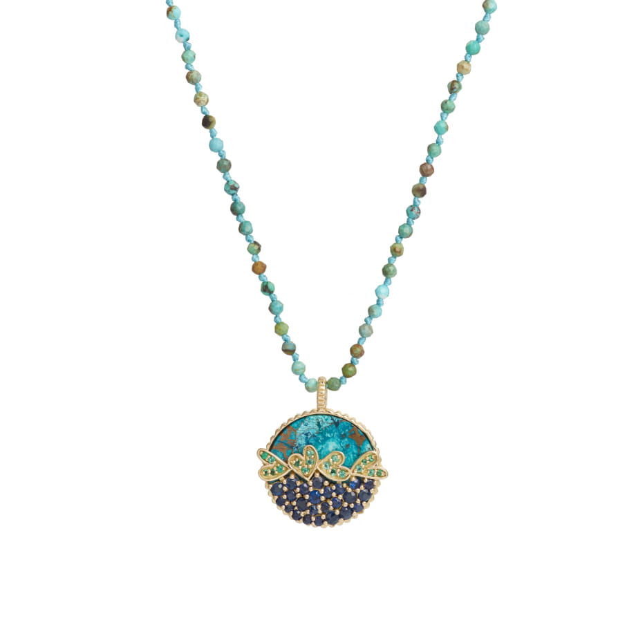 VAGUE D'AMOUR Turquoise et saphirs bleus