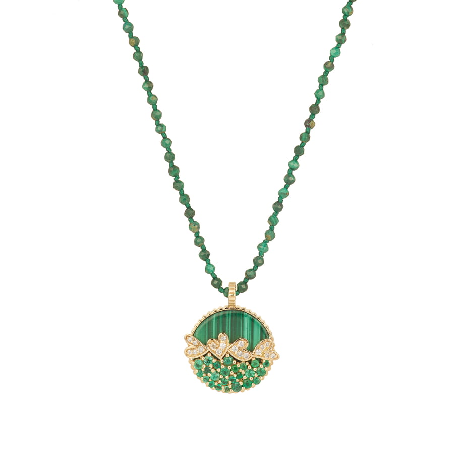 VAGUE D'AMOUR Malachite et émeraudes