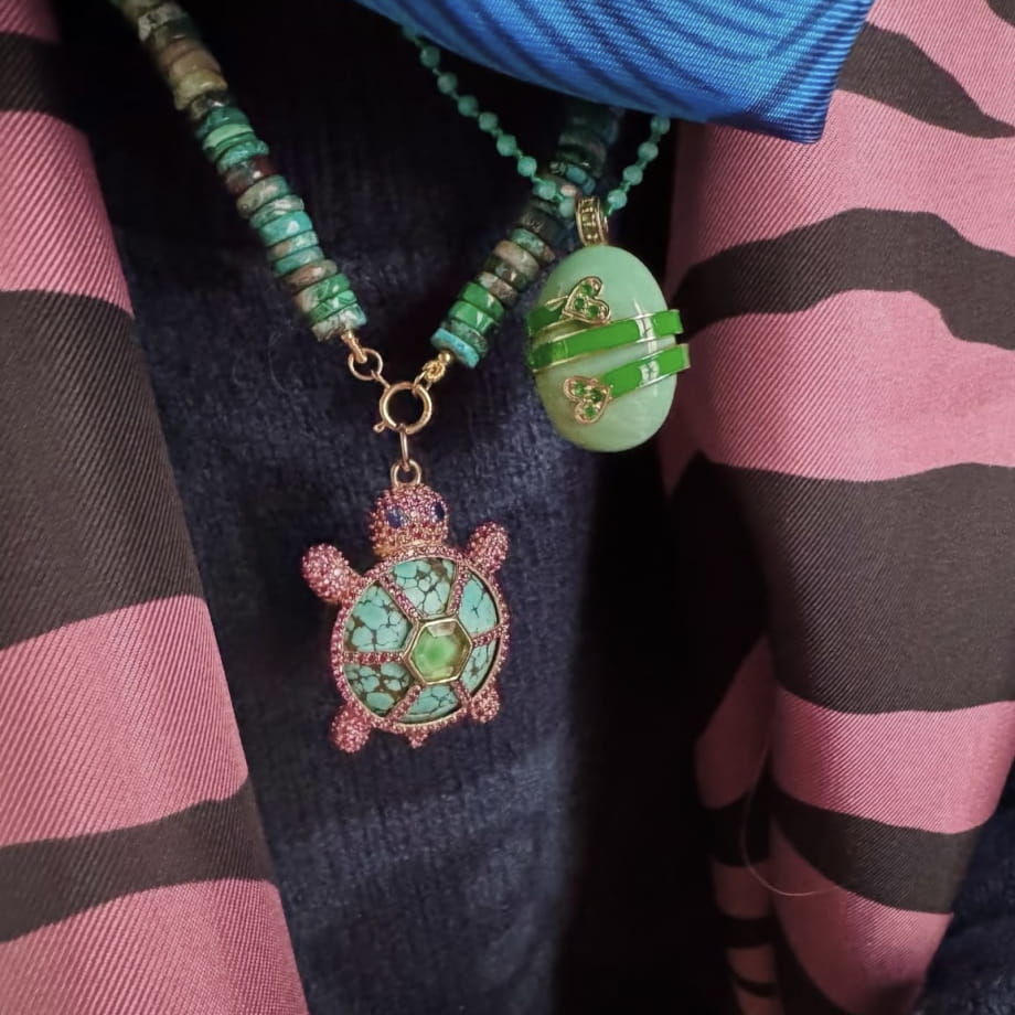 LA TORTUE CAROLINE (Lapis Lazuli)