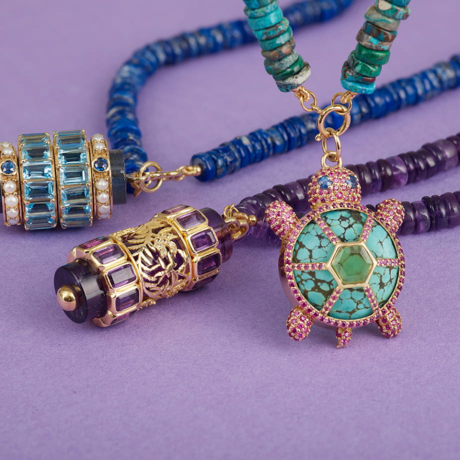 LA TORTUE CAROLINE (Lapis Lazuli)