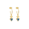 PAIRE DE BOUCLES D'OREILLE BLUE ROCK