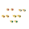 PAIRE DE PUCES D'OREILLE BLEUES