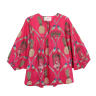 BLOUSE ANANAS ROSE FUSCHIA 