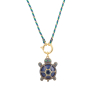 LA TORTUE CAROLINE en Haute Fantaisie  (Lapis lazuli) 