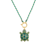 LA TORTUE CAROLINE en Haute Fantaisie  (Onyx vert)
