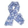 FOULARD FLOWERS BLEU 