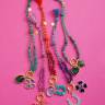 PENDENTIF TREFLE CRISTAL BLEU LAGON