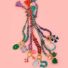PENDENTIF TREFLE CRISTAL BLEU LAGON